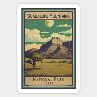 Guadalupe Mountains National Park Travel Poster Sticker